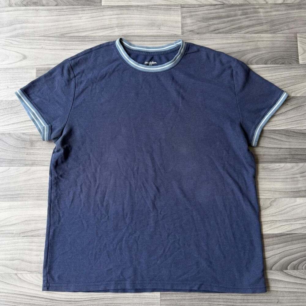 Goodfellow & Co Navy Ringer T-Shirt XL